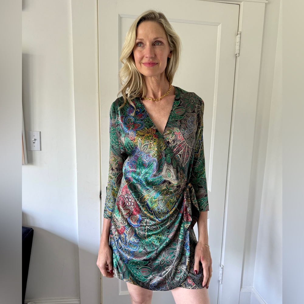 Reworked Vintage Wrap Dress